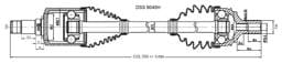 OE-Style High-End CV Axle Shaft 9045H