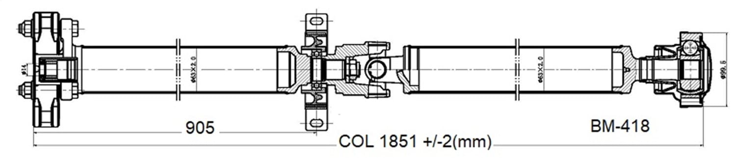 Drive Shaft Assembly BM-418