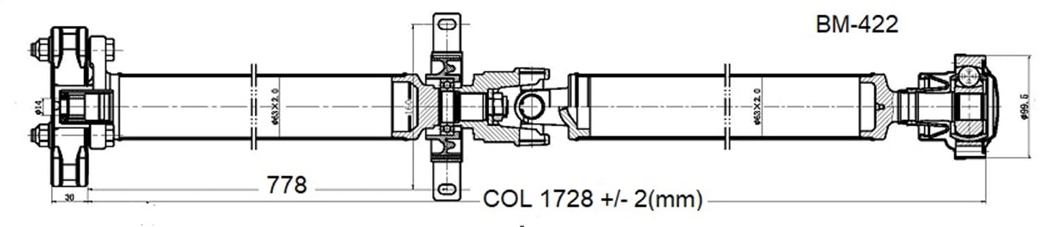 Drive Shaft Assembly BM-422