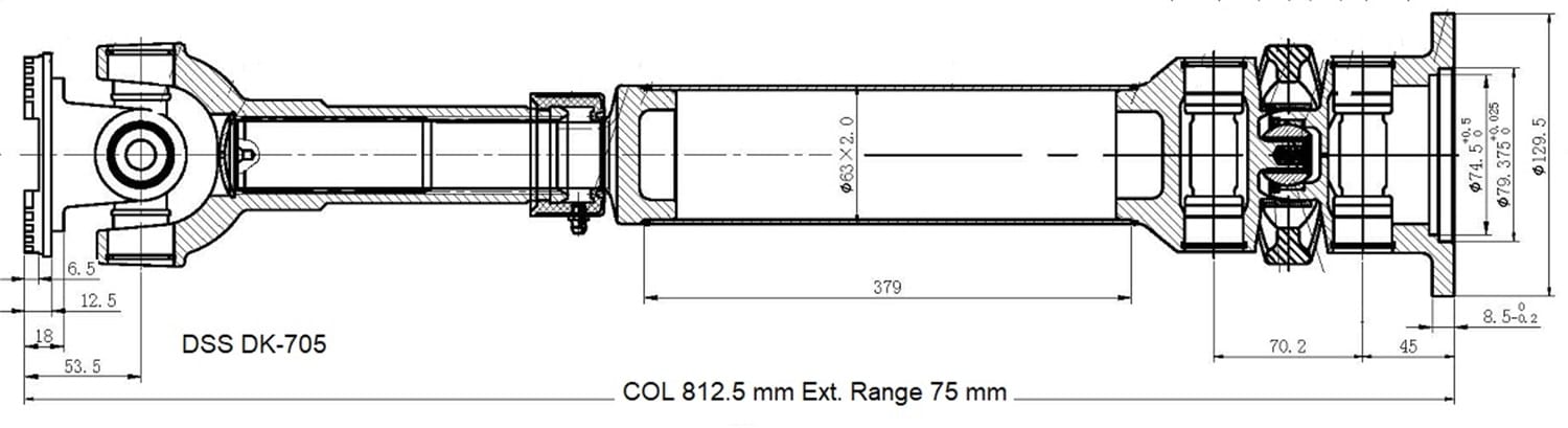 Drive Shaft Assembly DK-705