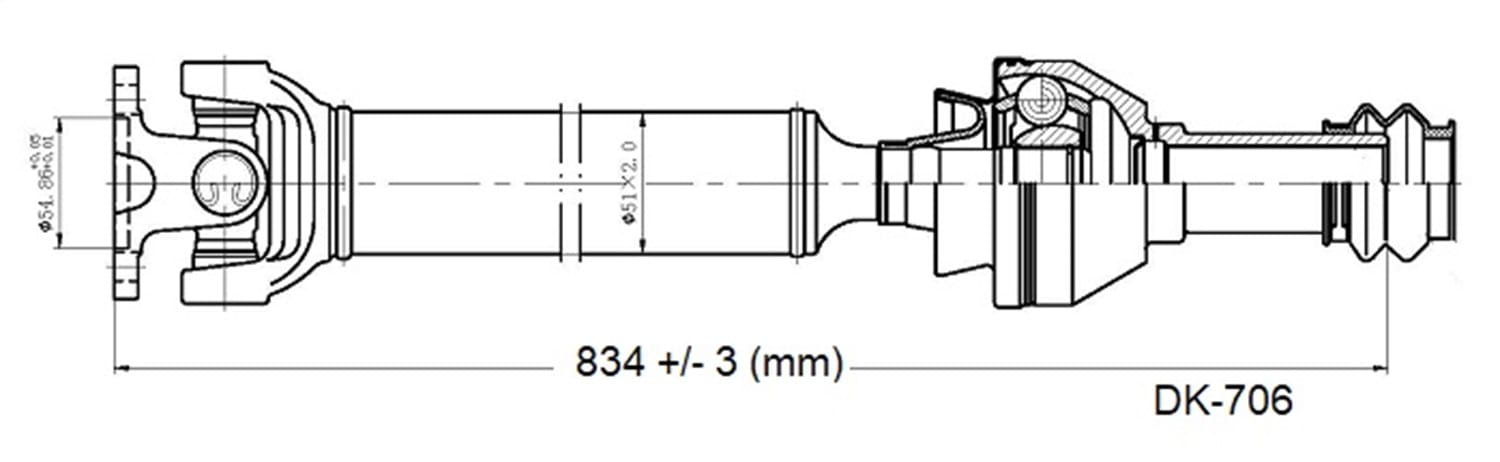 Drive Shaft Assembly DK-706