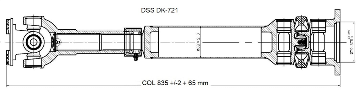 Drive Shaft Assembly DK-721