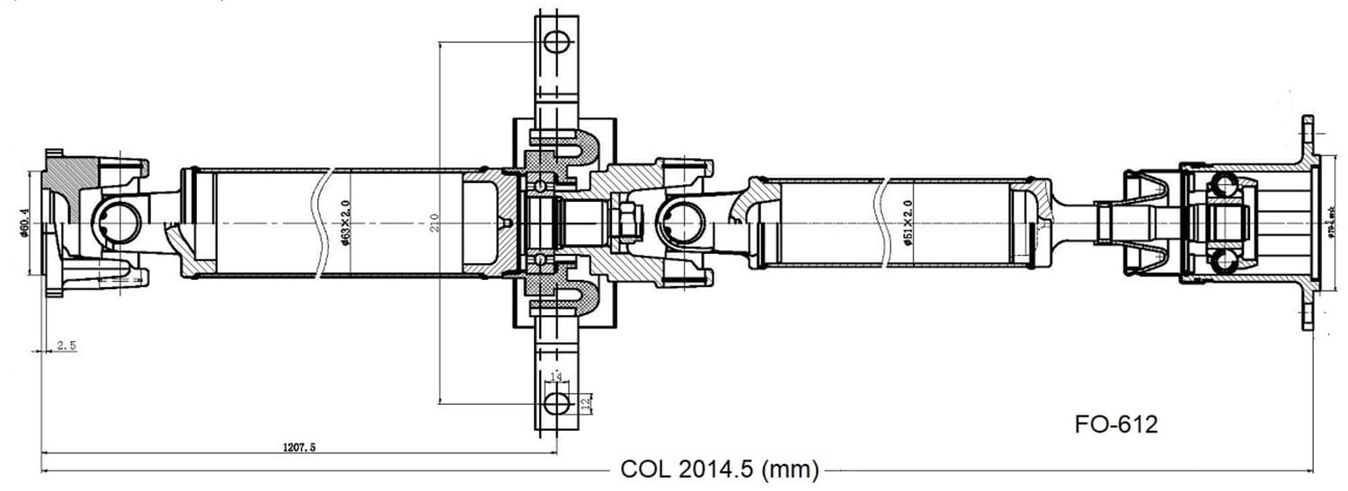Drive Shaft Assembly FO-612