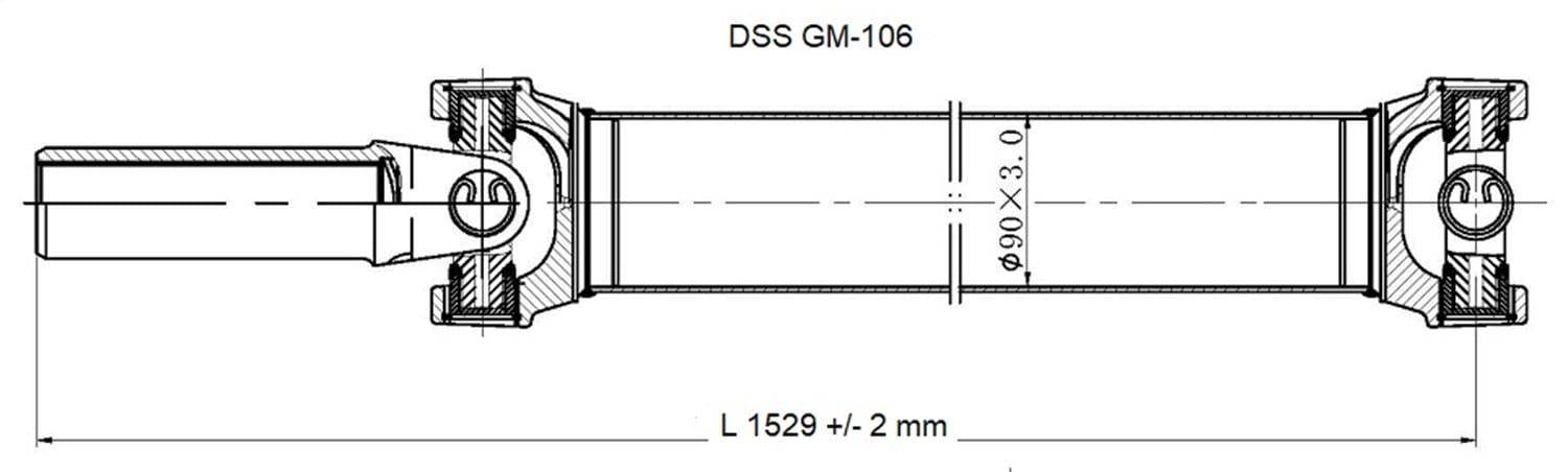 Drive Shaft Assembly GM-106