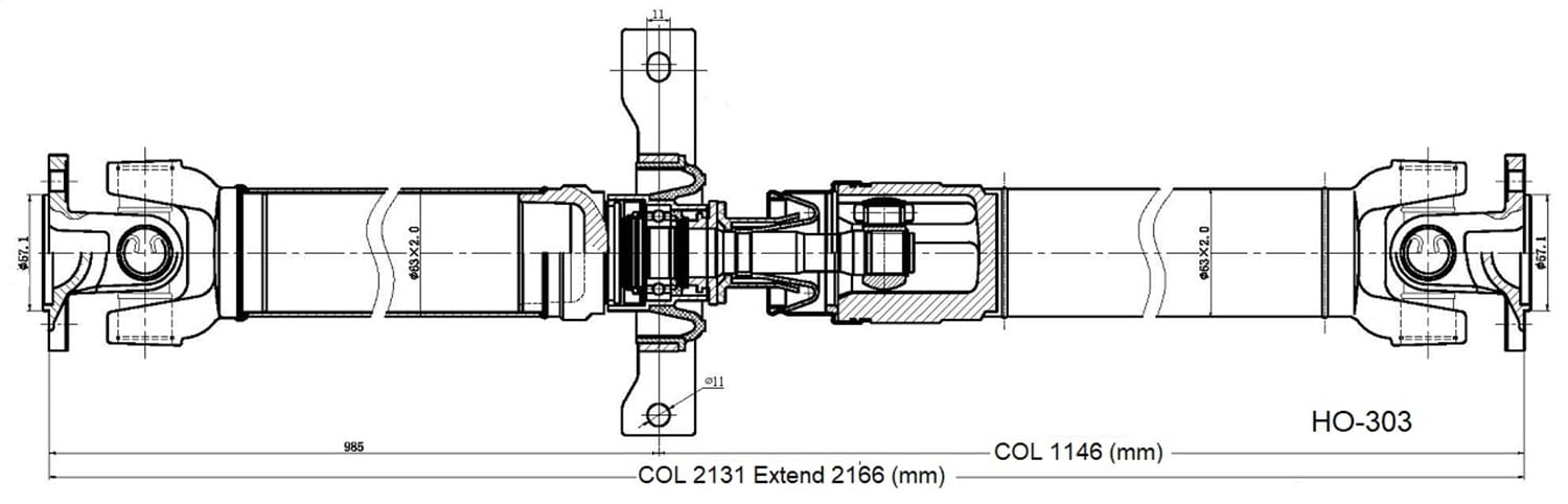 Drive Shaft Assembly HO-303
