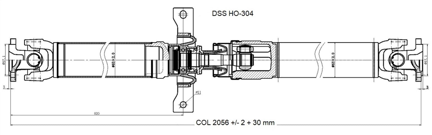 Drive Shaft Assembly HO-304