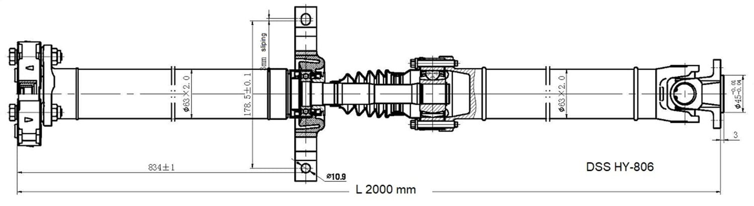 Drive Shaft Assembly HY-806