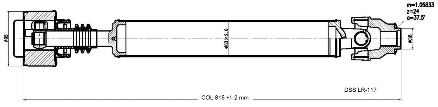 Drive Shaft Assembly LR-117