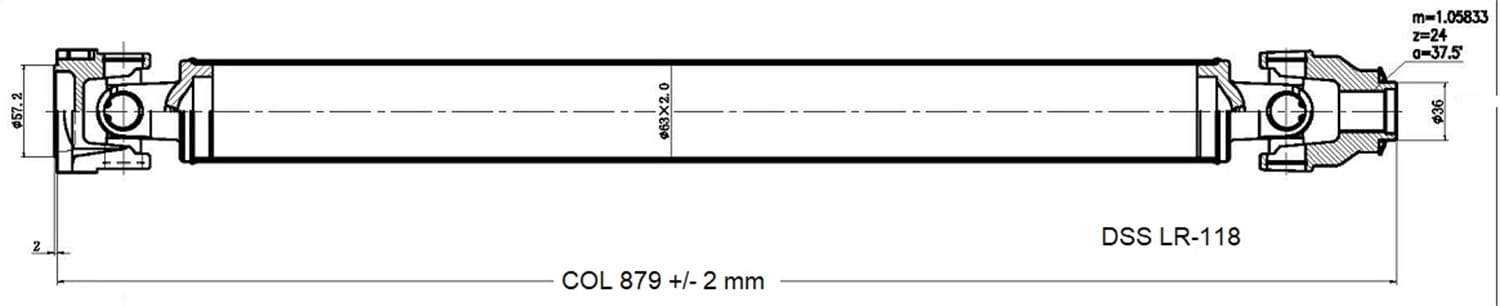 Drive Shaft Assembly LR-118