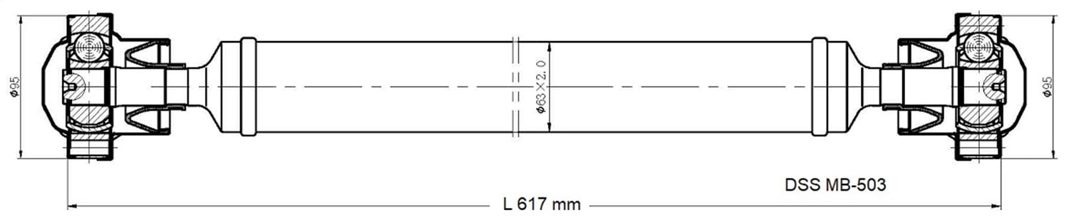 Drive Shaft Assembly MB-503