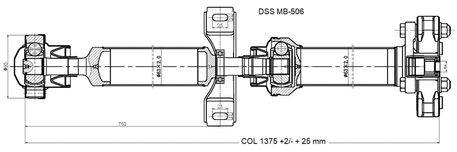 Drive Shaft Assembly MB-506