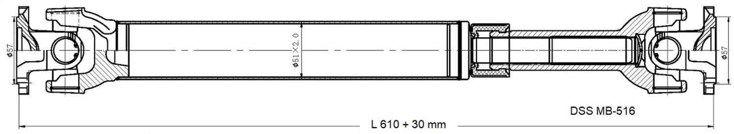 Drive Shaft Assembly MB-516