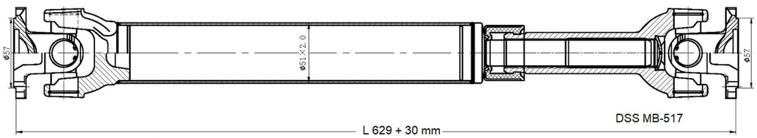 Drive Shaft Assembly MB-517