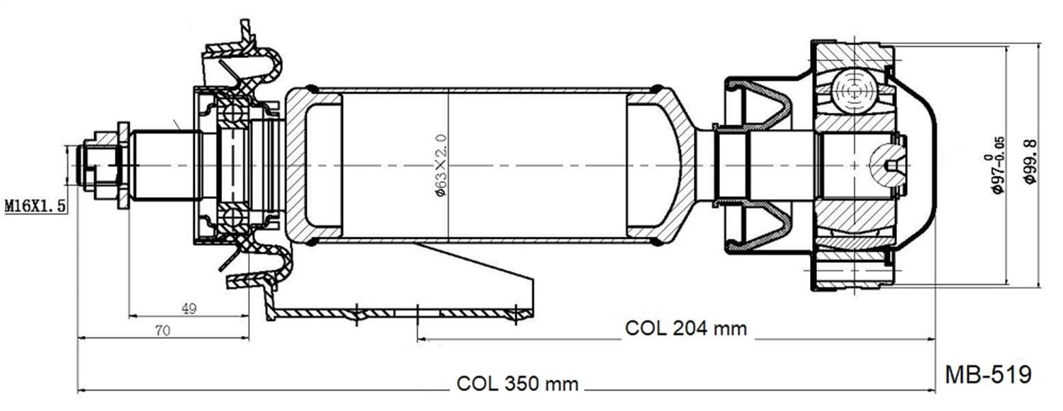Drive Shaft Assembly MB-519