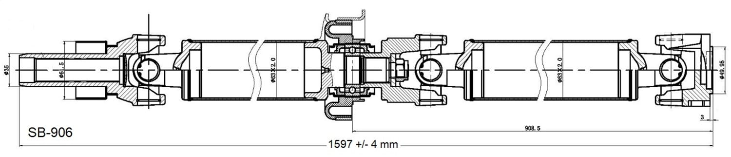 Drive Shaft Assembly SB-906