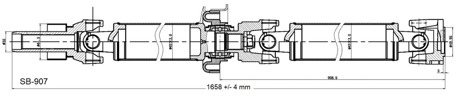 Drive Shaft Assembly SB-907