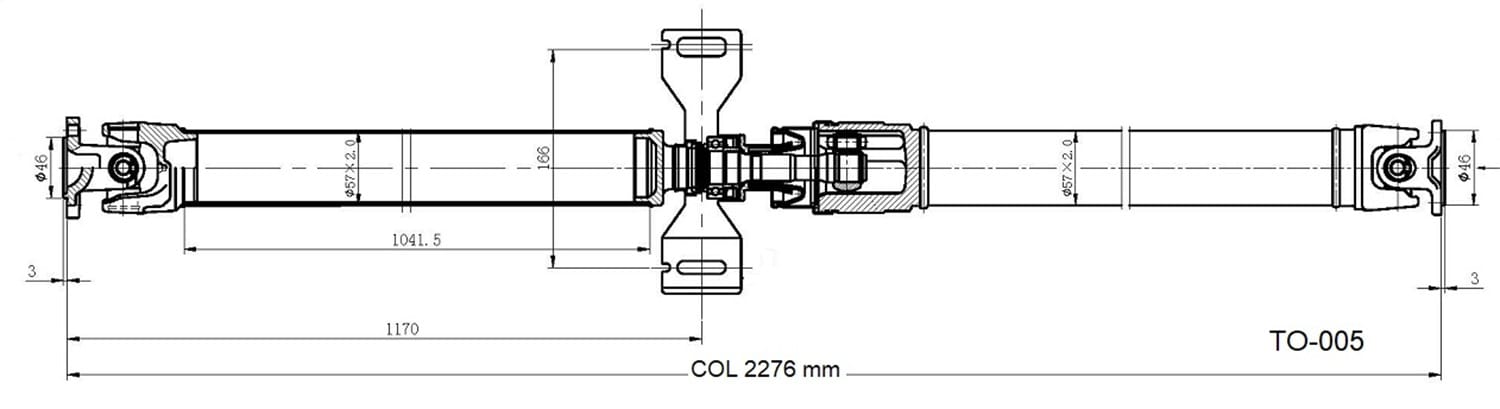 Drive Shaft Assembly TO-005