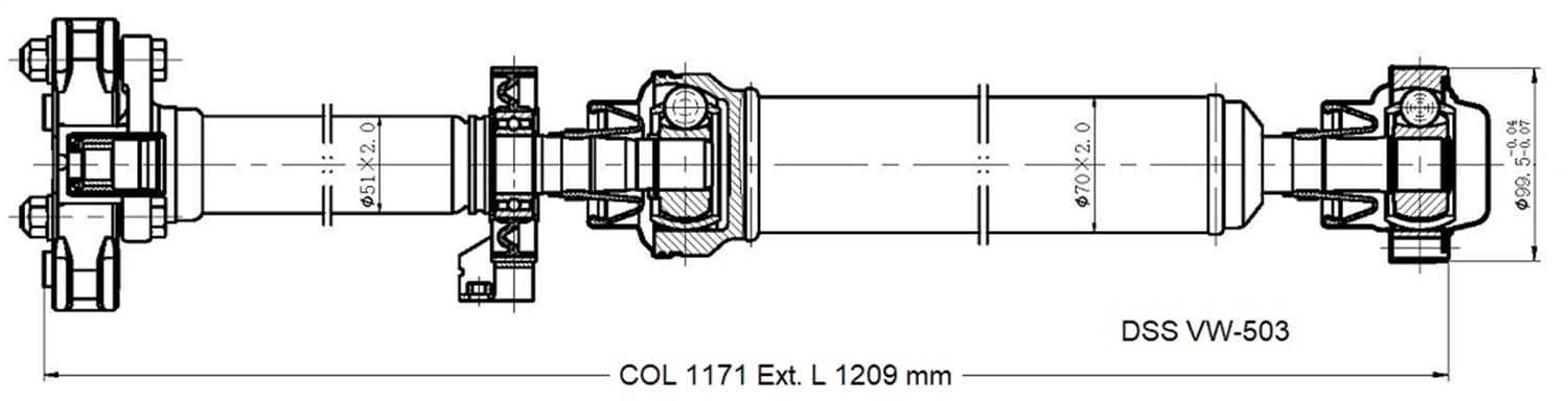Drive Shaft Assembly VW-503