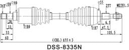 CV Axle Shaft 8335N