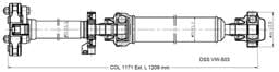 Drive Shaft Assembly VW-503