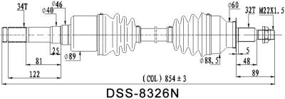 DSS - CV Axle Shaft 8326N