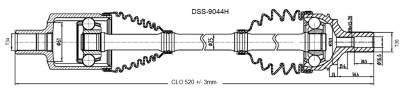 DSS - OE-Style High-End CV Axle Shaft 9044H