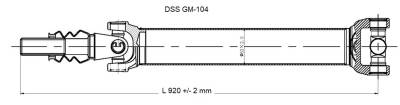DSS - Drive Shaft Assembly GM-104