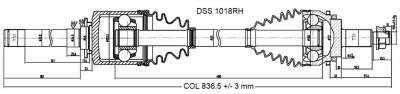 DSS - OE-Style High-End CV Axle Shaft 1018RH - Image 2
