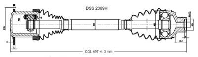 DSS - OE-Style High-End CV Axle Shaft 2369H - Image 2