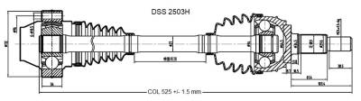 DSS - OE-Style High-End CV Axle Shaft 2503H - Image 2